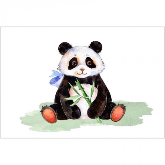 Panneau coton panda