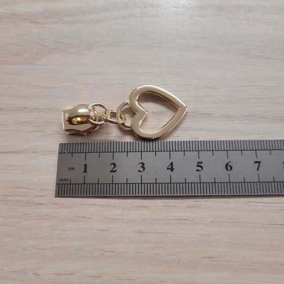 Curseurs pour fermeture éclair / tirette / zip au mètre taille 5mm - argent  et or (prix pour 1 curseur)