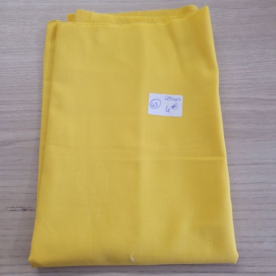 Coupon coton jaune