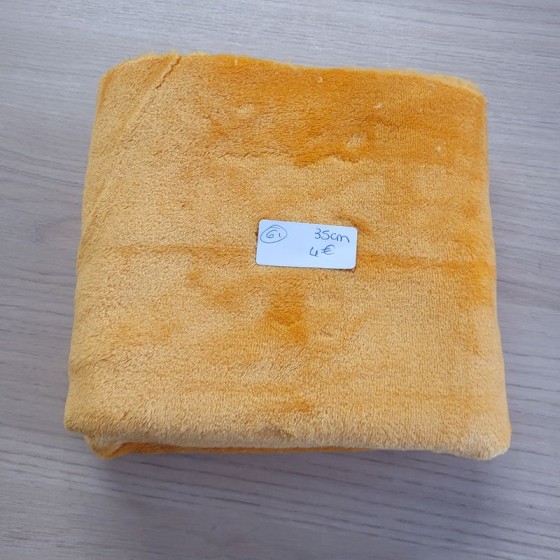 Coupon polaire doudou jaune