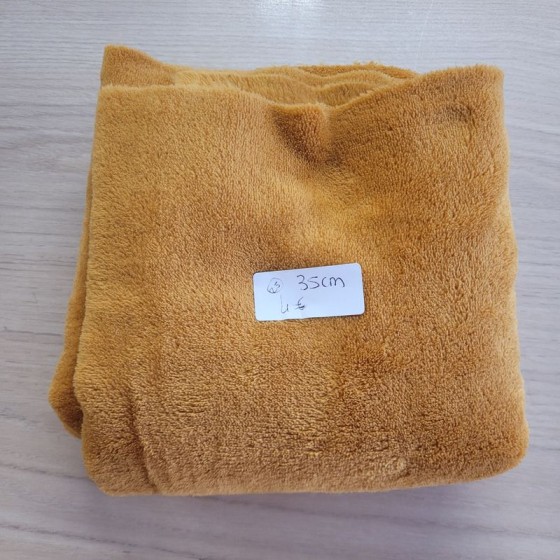 Coupon polaire doudou ocre