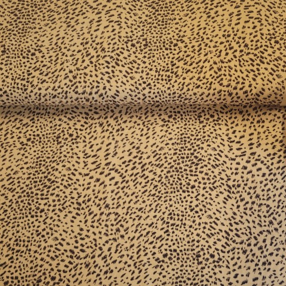 Viscose léopard ocre
